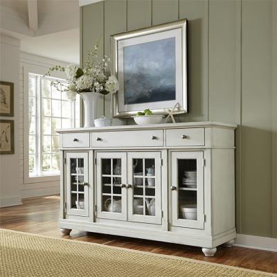 China Chinese Factory Modern White Solid Wood Dining Room Sideboard Sideboard Cabinet Design (Other) Adjustable for sale