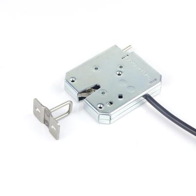 China Cold Sheet Q235 + KERONG 12V Zinc Alloy Radio Stainless Steel Electric Magnetic Solenoid Lock For Express Safe Box for sale