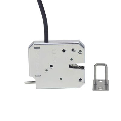 China Blue Electronic Cold Rolled Roll Zinc Plating KERONG 12V Iron Plate Solenoid Locker Lock For Mailbox Universal Vending Machine Or for sale