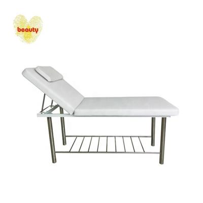 China Modern Single Spa Bed Massage Salon Beauty Legs Metal Facial Bed for sale