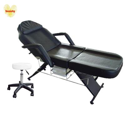 China Modern Hydraulic Massage Manual Bed Salon Beauty Massage Facial Bed And Stool Full Set for sale