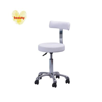 China Modern Rolling Chair Hydraulic Beauty Stool Adjustable With Wheels Salon Stool for sale