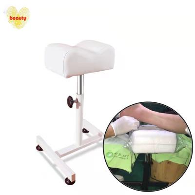 China 2021Beauty Spa Hair Salon Portable Black White Adjustable Nail Pedicure Stool Footrest 149 for sale