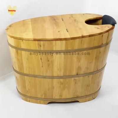 China Cheap Round Freestanding Wooden Wooden Bathtubs Spa Wooden Bucket YOU 931 for sale