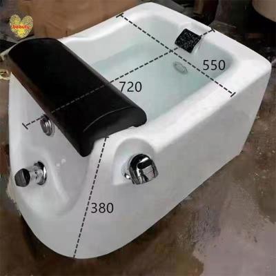 China Hot Sale High Quality Foot SPA Pedicure Sink Bowl With Pull Out Faucet Acrylic Foot Bath AM 9327E for sale