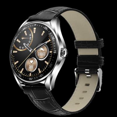 China MP3 Playback 2022 Hot Selling Men's Smart Watch E16 With Answer Call Leather Strap Fashion Smartwatch Support Czech Polish Multi Language for sale