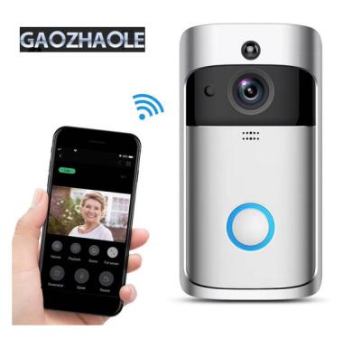 China 2020 new product 1280*720 built-in wifi Christmas camera smart doorbell camera with 6pcs led night light have PIR wifi doorbell M4 for sale