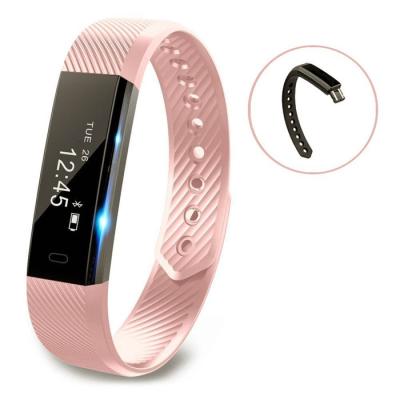 China Fitness Tracker ID115 Smart Wristband Fitness Tracker Step Counter Activity Monitor Band Alarm Clock Vibration Wristband for sale