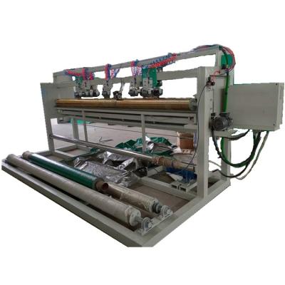 China New automatic PE PVC tarpaulin cutting machine, single tarpaulin cutting machine, factory low price wholesale equipment for tarpaulin fabric for sale