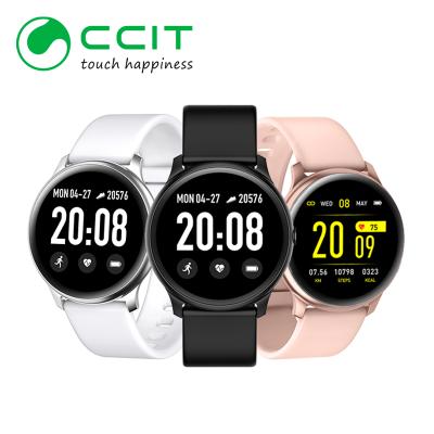 China KW19 Touch Screen Smart Watch Sports Wristband Watch Blood Oxygen Blood Pressure Smart Bracelet For Men iPhone Women Smartwatch KW19 for sale