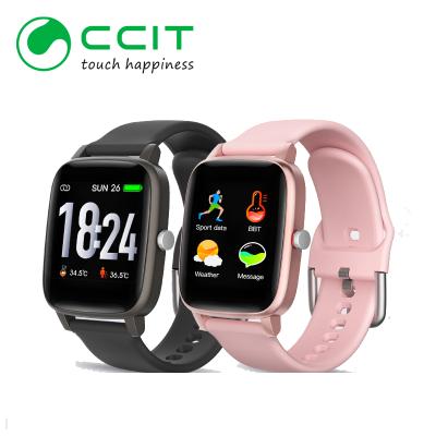 China Smartwatch T98 Smartwatch T98 Touch Screen Watch Body Temperature Reloj Blood Pressure Heart Rate Monitor Temperature Sensor for sale