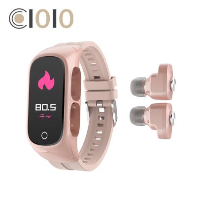 China N8 Touch Screen Smartwatch 2021 Newest 2 in 1 Dual BT Music Game Camera Smartwatch N8 Calling Smartwatch with Tws Earbuds N8 Smart Watch for sale