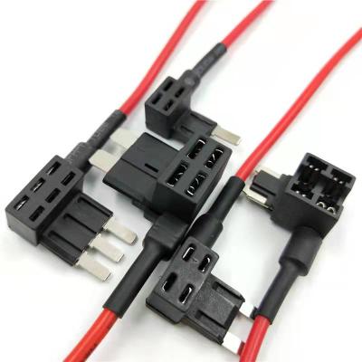 China 16AWG Red Mini Car Fuse Tap Add Circuit With Fiberglass Fuse Blade 32V 5A Micro2 Fuse Holder Fuse Holder Types for sale