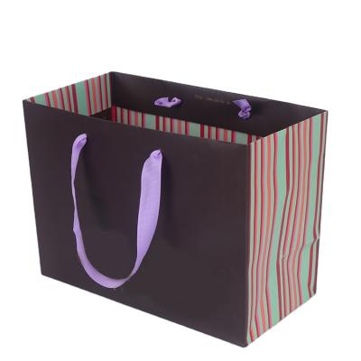 China Recycled Materials Grocery Bags Reusable Foldable Paper Shopping Bag for sale