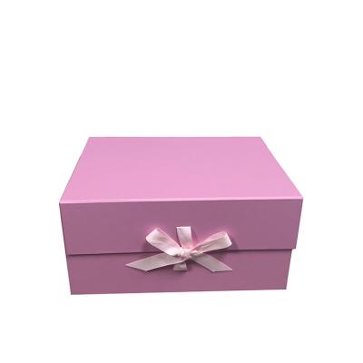 China Recyclable Custom Magnetic Boxes Print Color Logo With Ribbon For Apparel Packaging Box for sale