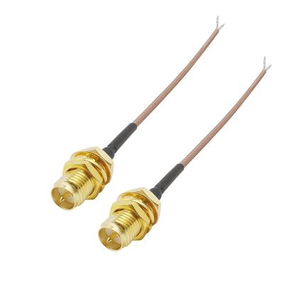 China RG178 SMA to PCB Solder Pigtail Cable for Wifi Router SMA Wireless Cable Antenna TFL178C-0002 for sale