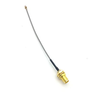 China Good Quality RP SMA Female To IPX RF Extension Pigtail Connector 1.37 Jumper Cable TFL1.37X-0001 for sale