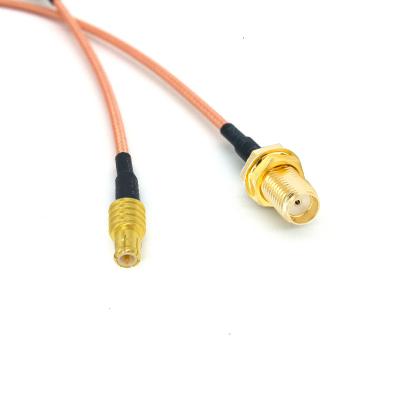 China Mini RF Cable Bundles MCX Female to Male Connector RG316 Pigtail Cable Extension Connector TFL316C-0041 for sale