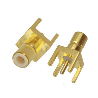 China High Quality RF SMB Plug Solder PCB Mount RF Male Coaxial Connector for sale