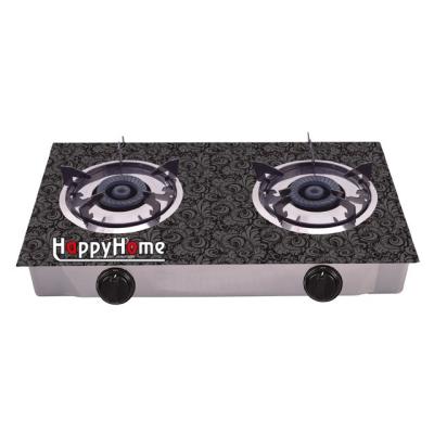 China High Quality Hotel Tempered Glass Top Gas Stove Gas Cooker Stove for sale