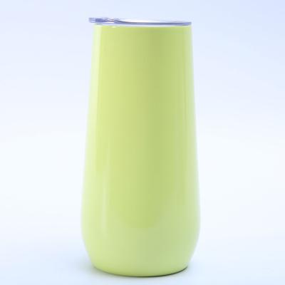 China Business Hot 10oz Eggshell Thermos cup U-shaped double vacuum wine glass 304 stainless steel eggshell cup for sale