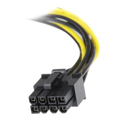 China Use PCI-e 8 pin computer-computer male to 8 pin female power cable PCIe 8pin-2x4pin splitter for sale