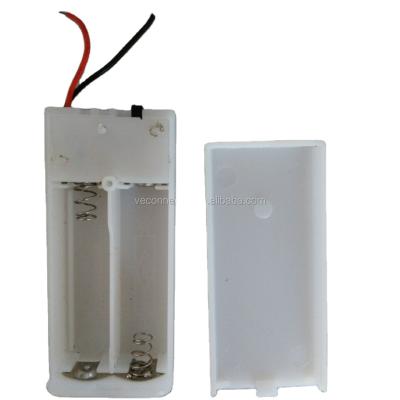 China White ABS 2AA Battery Holder Longer With Switch And Wires for sale