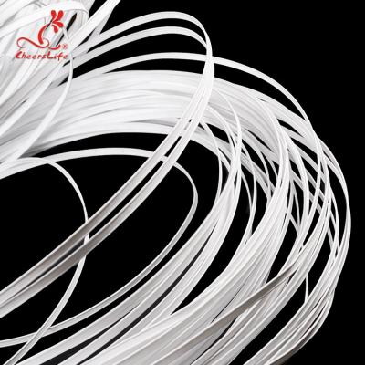 China Cheerslife Factory Supply 3mm Galvanized Bar PE Nose Viable Plastic Yarn For Face Woven Cloth White Color for sale