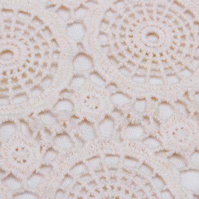 China Custom Viable Cotton Crochet Lace Pattern Thick Cotton Lace Trimming For Garment F1377 for sale