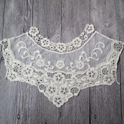 China Sustainable Cotton Mesh Embroidery Necklace Lace Collar For Women Dress for sale