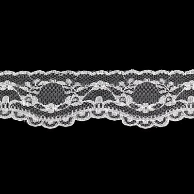 China MOQ 100% new viable nylon stocking style net high quality lace trim for skirt knitting lace trim for sale