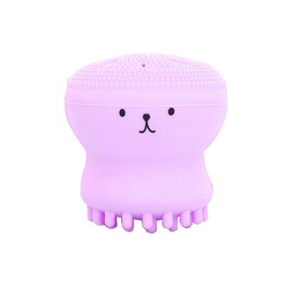 China Moisturizer Skin Care Face Wash Product Octopus Shape Silicone Face Cleansing Brush for sale