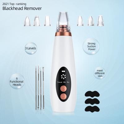 China 2020 Best Electric Face Nose Acne Pore Cleaner Vacuum Suction Blackhead Shrinking And Pimple Remover for sale