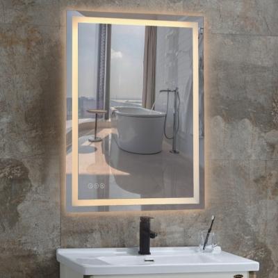 China Modern Bathroom LED Wall Mirror Smart Frameless LED Mirror Touch Anti-fog Bathroom Mirror for sale