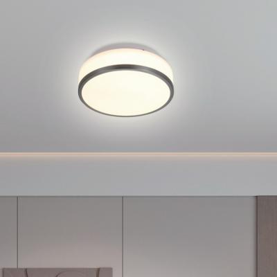 China Surface Mounted Drum Led Flush Mount Lights Round Ceiling Light For Bedroom for sale