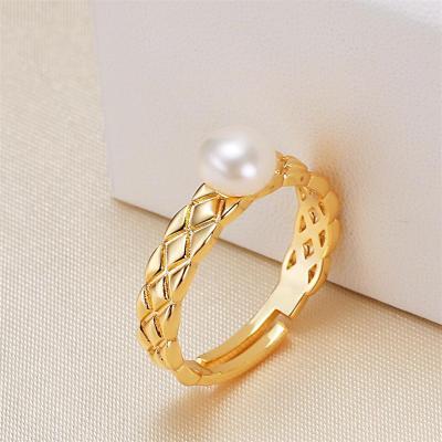 China Wholesale Trendy Freshwater Pearl Ring Jewelry Aimgal Jewelry For Women for sale