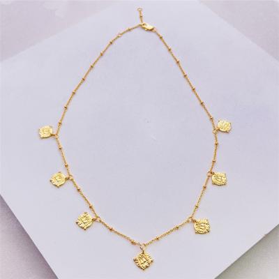 China Aimgal TRENDY Jewelry New Retro Fashion Gold Plated Short Necklace for sale