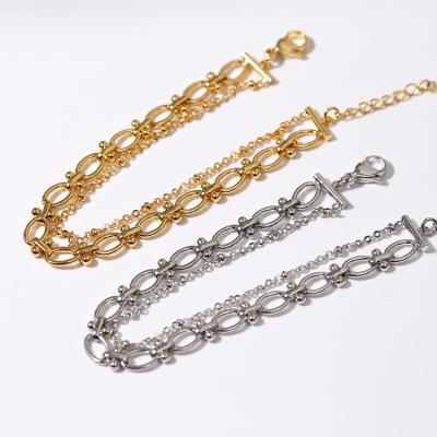 China Aimgal A1 FASHIONABLE Fashion Personalized Bracelet Single Layer Double-Layer Chain Bracelet For Women for sale