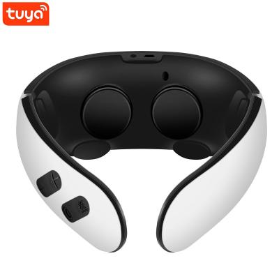 China Aimgal Tuya Smart Neck Massager Mini Electric EMS Powerful Wireless Neck Massager AIM01S for sale