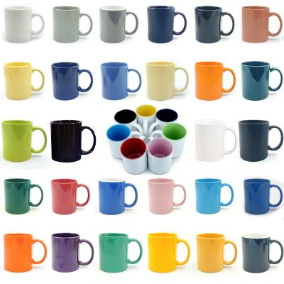 China Wholesale High Quality Viable Manufacturer Colorful Empty Coffee Mug 350ml 11/12oz Full Color Glazed Ceramic Sublimation Mug for sale