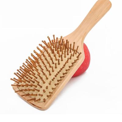 China 2019 Spike Magic Airbag Head Handmade Carbon Wooden Hair Comb Anti-Static Naturally Eco-Friendly Airbag Stainless Steel Teeth for sale