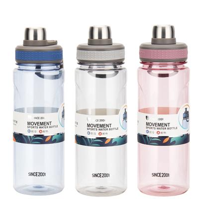 China 2021 Viable Wholesale 850ml BPA Free Tritan Direct Large Capacity Drinking Water Bottles Stocked Gym Plastic Bottle Sports Eco-friendly for sale