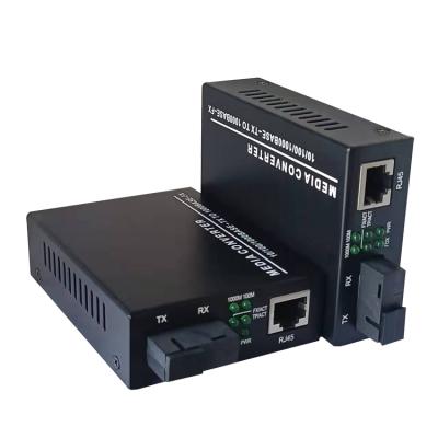 China FTTH ND-921SW-BIDI-20 all power and signal input gigabit media converter gigabit media converter for sale