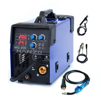 China Building Material Shops Soldadora MIG 200 MAG 180 Inverter Welding Machine For Bulk And Gasless Welders Other Manual Metal Arc Welder for sale