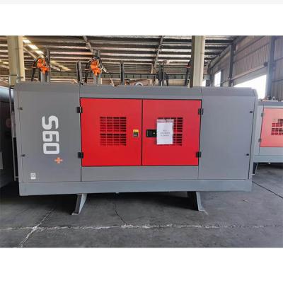 China High quality cheap price 600CFM 18bar diesel engine screw air compressor for water well drilling rig for sale