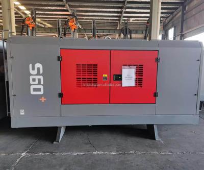 China High efficiency diesel engine screw air compressor 162KW stationary water well screw air compressor for sale