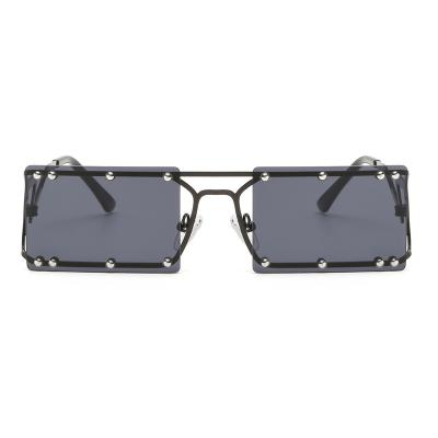 China Fashion Sunglasses 2022 Rimless Square Sunglasses Fashionable Stylish Small Sun Glasses for sale