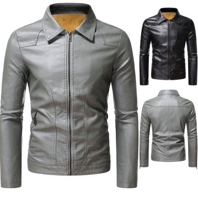 China Cheap Men's Factory Jacket Coat Leather Jacket Waterproof Directly With Plush for sale