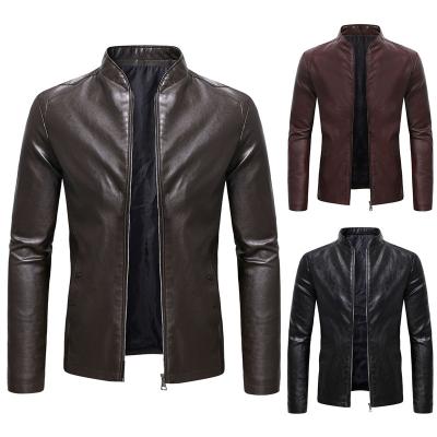 China High quality leather jackets waterproof for mens casual leather jacket 2020 for sale