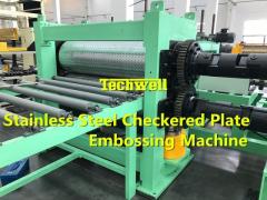 Stainless Steel Checkered Plate Embossing Machine